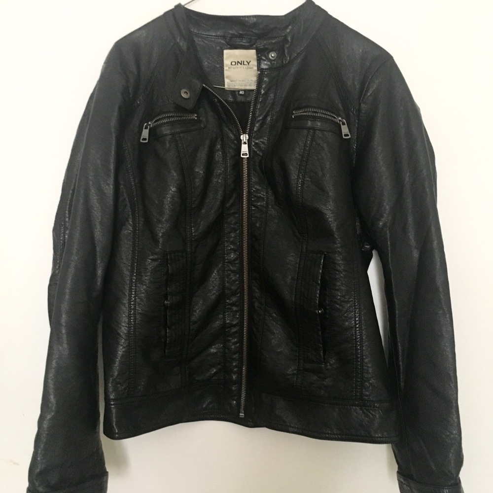 Faux leather jacket